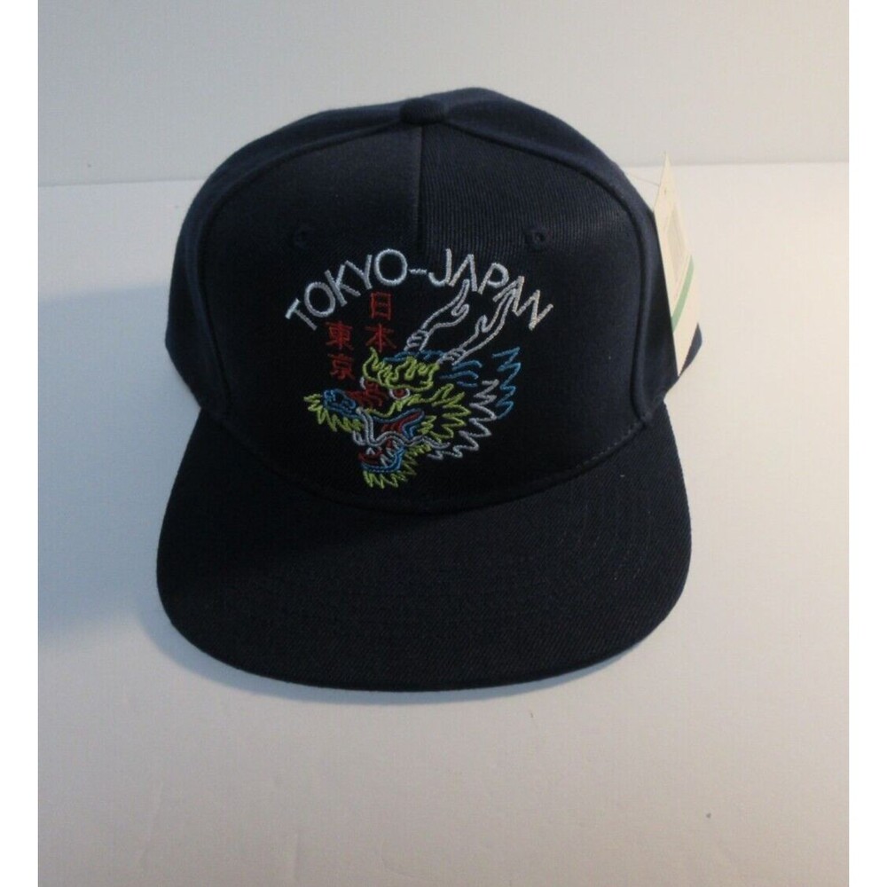 Tokyo Japan Dragon Snapback Hat Blue One Size Embroidered Ring Of Fire NEW